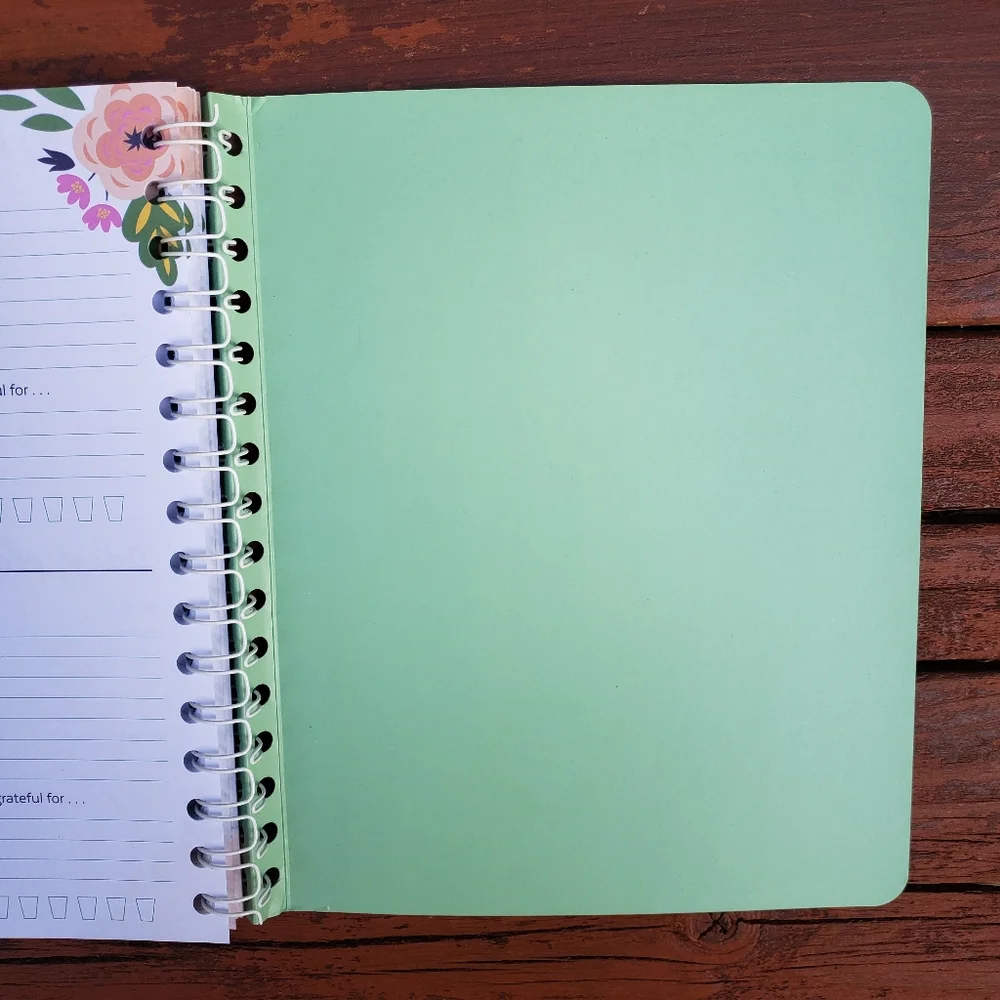 SM&CO Daily Planner With Floral Design (Paperback and Spiral Bound) + STICKERS